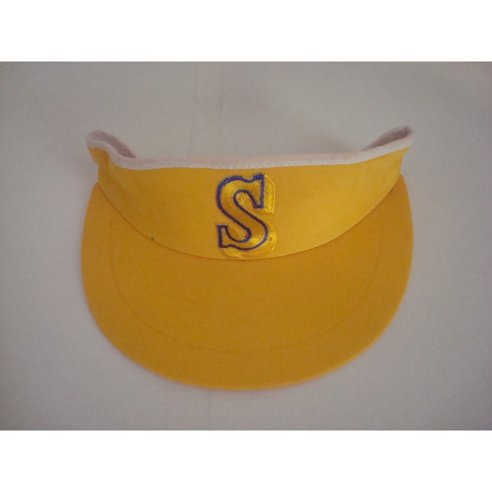 SEATTLE MARINERS 90S VISOR â SNAPBACK HAT CAP VINTAGE DEADSTOCK B1